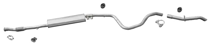 Auspuff für CITROEN NEMO 1.4 HDi Auspuffanlage