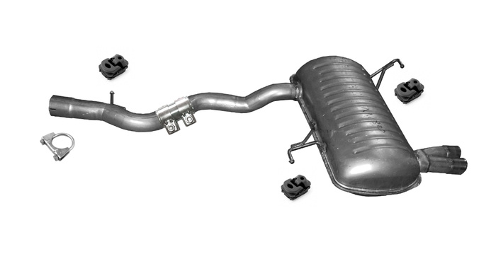 Endschalldämpfer BMW E90 E91 316i 1.6 318i 320i 2.0 2007-2012 Auspuff