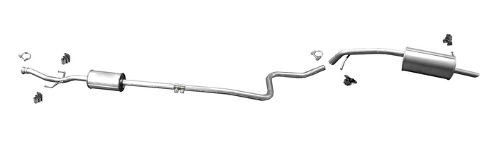 Auspuff für CITROEN C-ELYSEE PEUGEOT 301 1.6 VTi ab 2012 Auspuffanlage