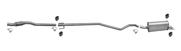 Auspuff für OPEL ASTRA H 1.3 CDTI 90PS Kombi +Rohr Auspuffanlage