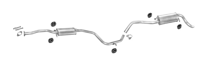 Auspuff für FORD ESCORT VII 1.3 EFI 60PS Kombi Auspuffanlage