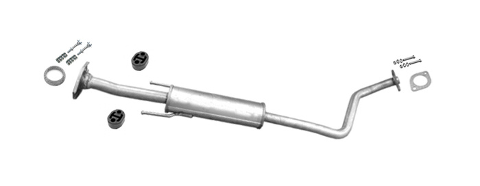 Mittelschalldämpfer für NISSAN NOTE (E12) 1.2i 12V 80, 98PS Ab 06.2013 Auspuff