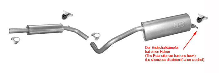 Auspuff für SKODA FABIA 1.4 Schrägheck 12.2009-11.2014 Auspuffanlage