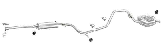 Auspuff FORD MONDEO MK1 MK2 1.6 1.8 Kombi 1993-1998 Auspuffanlagem