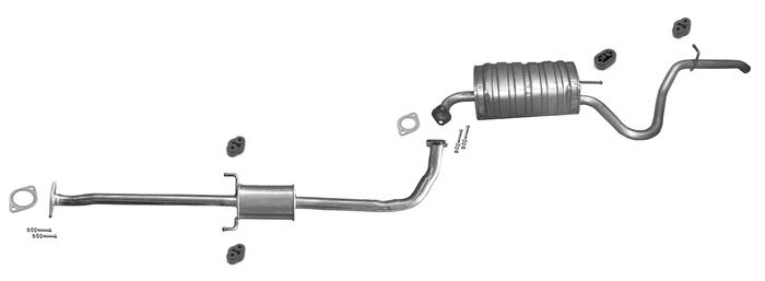 Auspuff für HYUNDAI I30 I 1.4 1.6 Kombi Euro 4 Flanschverbindung 2007-2012