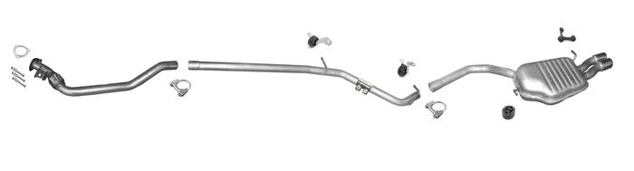 Auspuff für SEAT EXEO 2.0 TDI +Rohr Vorne Auspuffanlage