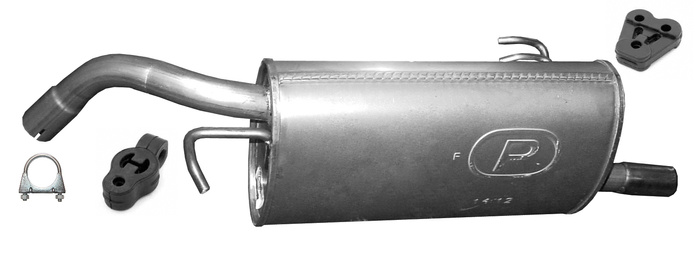 Endschalldämpfer MITSUBISHI COLT VI 1.1i 1.3i  5 Türen Auspuff Endtopf DJH