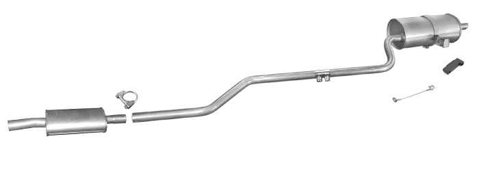 Auspuff TOYOTA COROLLA (E11) 1.6 Liftback Stufenheck Kombi Auspuffanlage