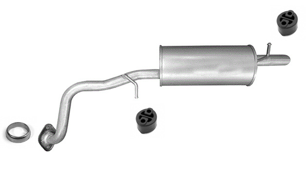 Endschalldämpfer für Toyota Prius Plus 1.8 Hybrid ab 2011 136 PS Auspuff Endtopf