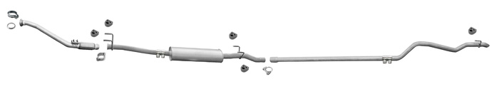 Auspuff für MERCEDES SPRINTER (906) 311 313 315 316 CDi XLWB ohne DPF/KAT + Rohr