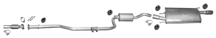 Auspuff für FORD PUMA 1.4 i 16V 90PS 1998-12.2001 Auspuffanlage