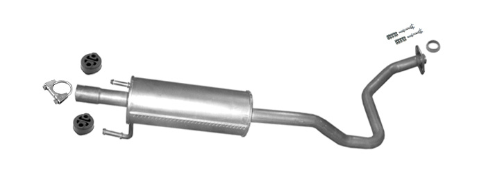 Mittelschalldämpfer für TOYOTA PRIUS 1.5 HYBRID 57KW 09.2003-12.2009 Auspuff