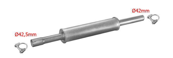 Mittelschalldämpfer VW GOLF JETTA PASSAT 1.6 1.9 D 1.0 1.3 1.4 1.6 1.8 83-93