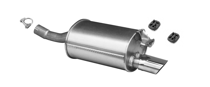 Endschalldämpfer für MERCEDES (R170) SLK 200 2.0 163PS 2000-2004 Cabrio Auspuff