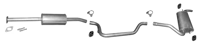 Auspuff für  Ford Focus 3 III MK3 Stufenheck Kombi 1.6