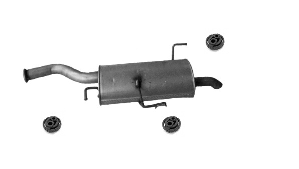 Endschalldämpfer für PEUGEOT 607 2.2i ab 2006 158 PS 163 PS Auspuffanlage