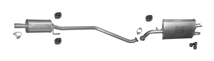 Auspuff für CHEVROLET SPARK 1.0 1.2 ab 2010 Auspuffanlage