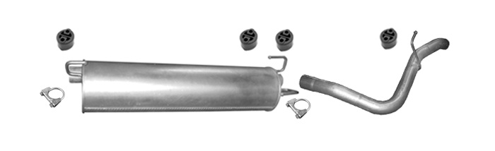 Auspuff für IVECO DAILY IV 3.0 TD ARVIN Linksverkehr Auspuffanlage