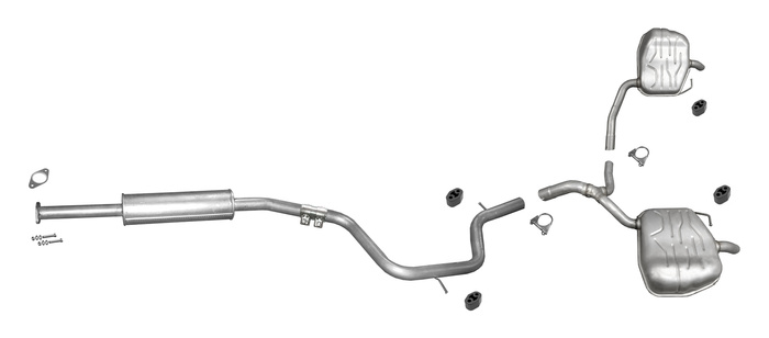 Auspuff für FORD S-MAX GALAXY II (WA6) 2.3 2007-2015 Auspuffanlage