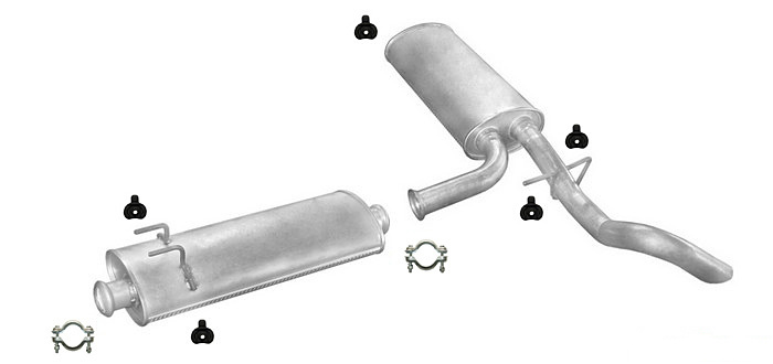 Auspuff RENAULT MASTER 2 II 1.9 2.2 2.5 dCi Auspuffanlage