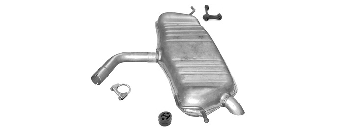 Endschalldämpfer  für VW TOURAN 1.6  FSI / BiFuel  Auspuff