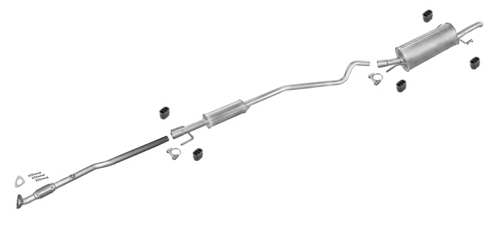 Auspuff für OPEL ASTRA G 1.2 75PS Kombi Caravan +Rohr Auspuffanlage