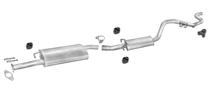 Auspuff FORD TRANSIT TOURNEO 2.0 SWB 2835mm 85kW 1994-2000 Auspuffanlage