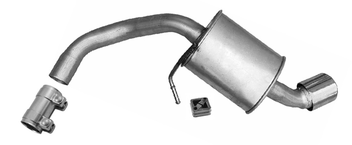 Endschalldämpfer für BMW 1 E81 E87 2.0 16V 116d 118d 120d Auspuff