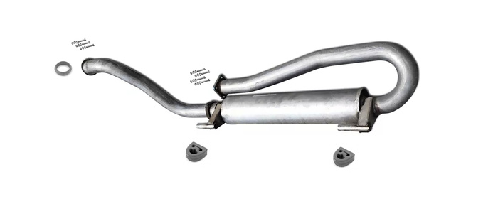 Vorschalldämpfer für VW LT II MERCEDES SPRINTER 2-t 3-t 4-t 2.3 1995-2001