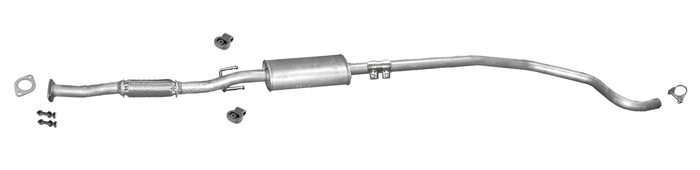 Mittelschalldämpfer für FIAT PUNTO EVO (199) 1.4 16V 105PS Auspuff Mitteltopf