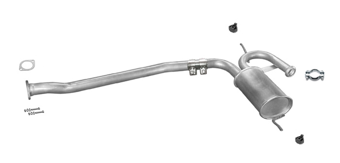 Mittelschalldämpfer für RENAULT R19 I II (B/C53, L53) 1.9 D 1.4 1.7 Auspuff