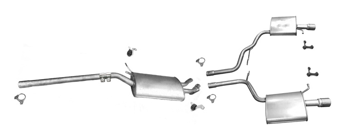 Auspuff für AUDI A4 B6 / B7 1.8 T Turbo 20V 2000-2009 Auspuffanlage
