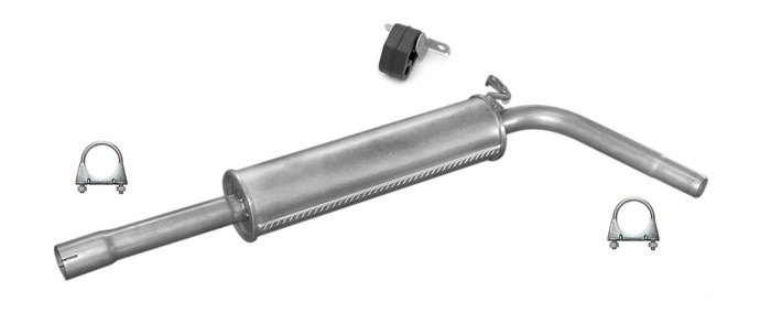 Mittelschalldämpfer SKODA FABIA VW POLO SEAT IBIZA CORDOBA 1.2 01-07 Auspuff