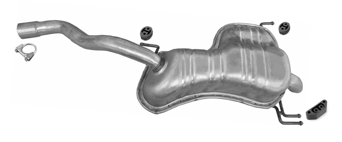 Endschalldämpfer für FIAT DOBLO 1.4 i 16V 95PS ab 2010 ORIGINAL SHAPE Auspuff