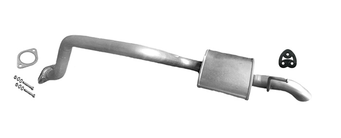 Endschalldämpfer für SSANGYONG REXTON 2.7 Xdi Turbo - 180PS Auspuff Endtopf