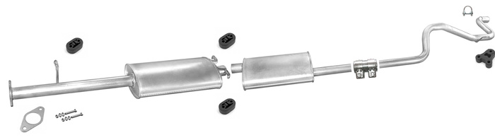 Auspuff für FORD TRANSIT 2.5 D DI Motor-D25NA LWB ohne KAT 94-96