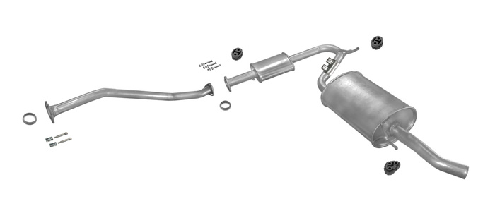 Auspuff CITROEN JUMPER 2.8 HDI ohne KAT 2002-2006 +Rohr Auspuffanlage