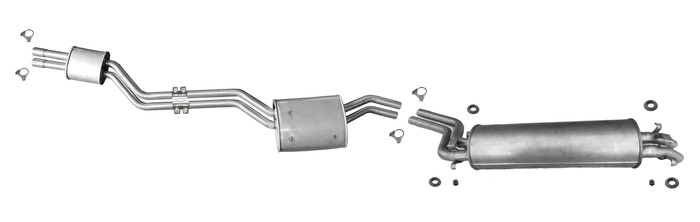 Auspuff für MERCEDES W123 280 2.8 185PS 1979-1985 Auspuffanlage