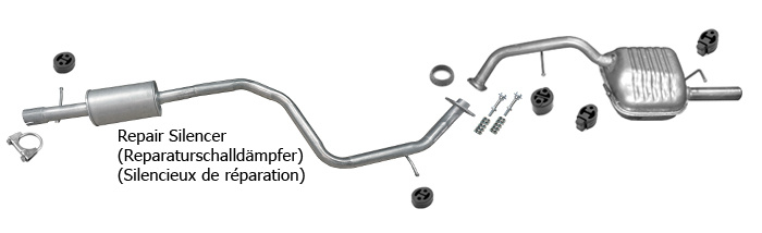 Auspuff für MAZDA 5 (CW) 2.0 ab 2010 Auspuffanlage