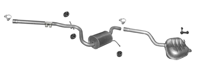 Auspuff für VW GOLF 6 VI 1.6 102PS VARIANT KOMBI Auspuffanlage