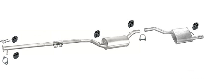 Auspuff FORD FOCUS MK1 2.0 16V Stufenheck Auspuffanlage