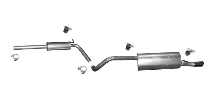 Auspuff für VW POLO V / VAN 1.4/1.6 BiFuel 1.4 Fließheck 2009-2014 Auspuffanlage