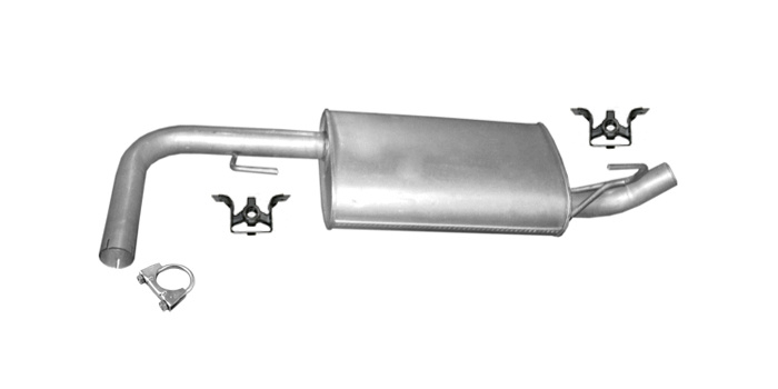 Mittelschalldämpfer für Nissan Pathfinder III 2.5 D 171 174PS ab 2005 Auspuff