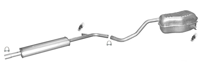 Auspuff RENAULT CLIO 3 III 1.6 16V 65/82kW BR0 CR0 KR0 2005-13 Auspuffanlage