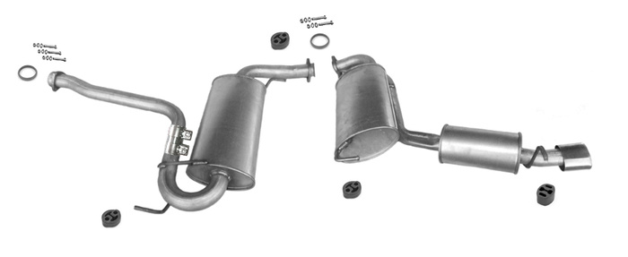 Auspuff für ALFA ROMEO GTV und SPIDER 1.8 2.0 und 3.0 Auspuffanlage