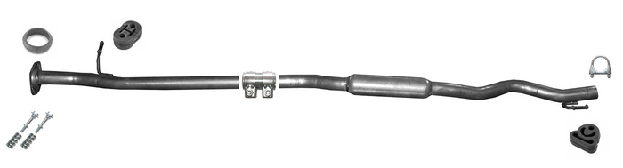 Mittelschalldämpfer für Nissan Qashqai +2 2.0 und 4x4 ab 2008 Auspuff Mitteltopf