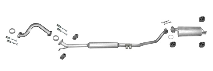 Auspuff für SUZUKI SWIFT III 1.3 1.5 16V 1.3 DDIS Schrägheck +Rohr Auspuffanlage