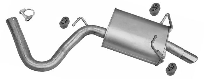 Endschalldämpfer für FIAT FREEMONT 2.0 JTD 163, 170PS Ab 08.2011 Endtopf Auspuff