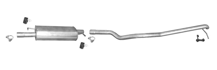 Auspuff für VW T5 TRANSPORTER V 1.9 TDI VAN SWB-Kurz 2003-2009 Auspuffanlage