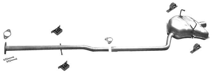 Auspuff MINI ONE (R50 R52 R52) 1.6 90PS Schrägheck / Cabrio Auspuffanlage